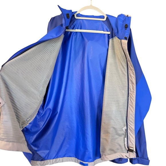 Patagonia Royal Blue Outdoor Krystal Jacket water resistant hooded jacket Y2K - Picture 2 of 9